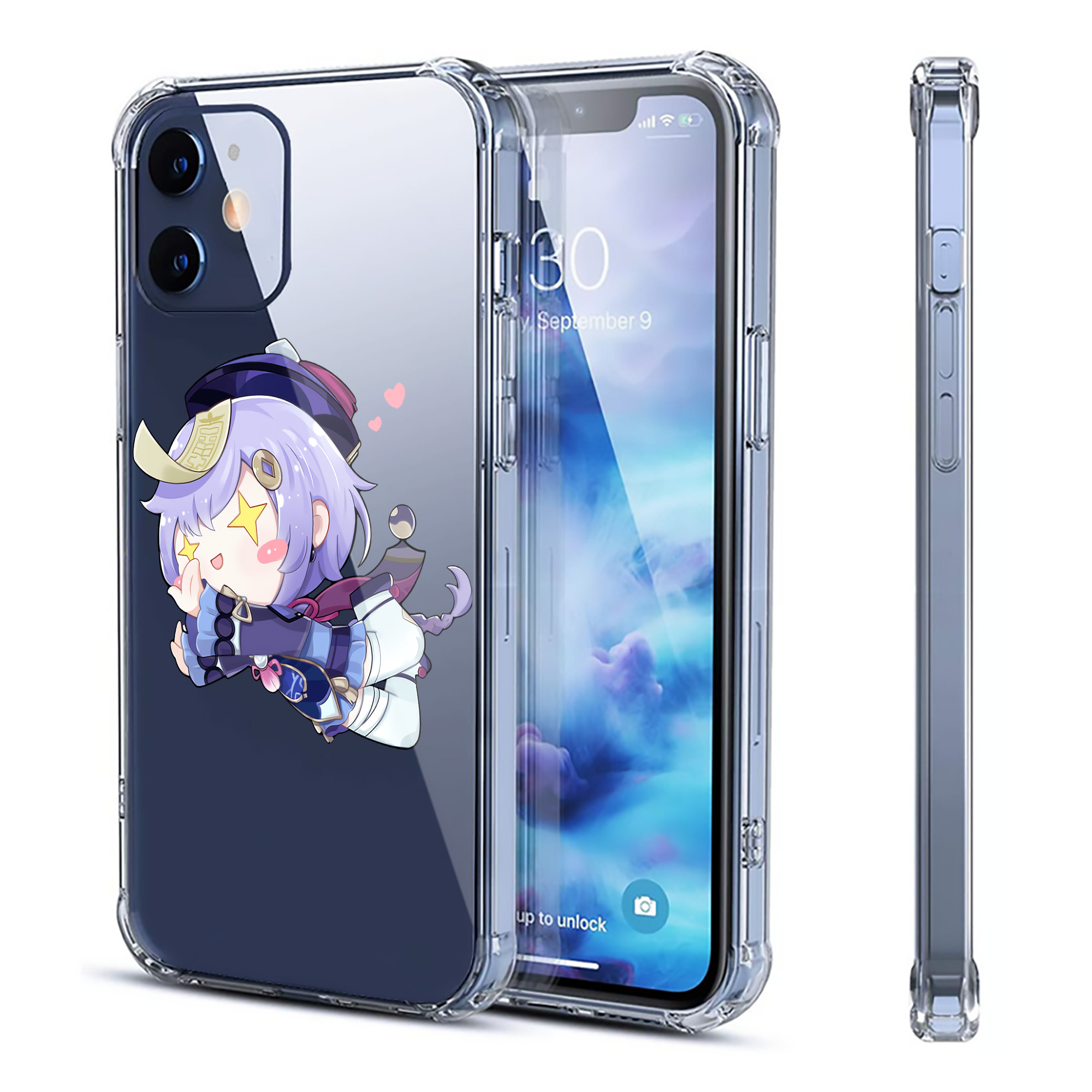 げんし神 七七 なな  genshin Nana 【iPhone 12シリーズ対応】透明スマホケース（クリアソフトケース）
